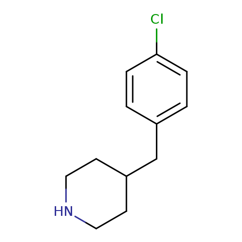 Clc1ccc(cc1)CC1CCNCC1