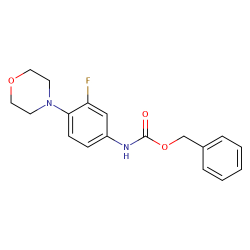 O=C(Nc1ccc(c(c1)F)N1CCOCC1)OCc1ccccc1