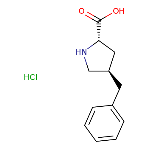 OC(=O)[C@H]1NC[C@@H](C1)Cc1ccccc1.Cl