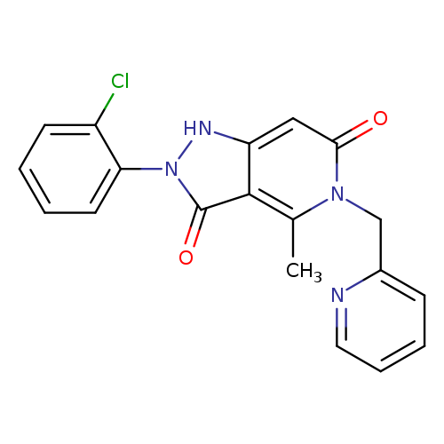 Clc1ccccc1n1[nH]c2c(c1=O)c(C)n(c(=O)c2)Cc1ccccn1