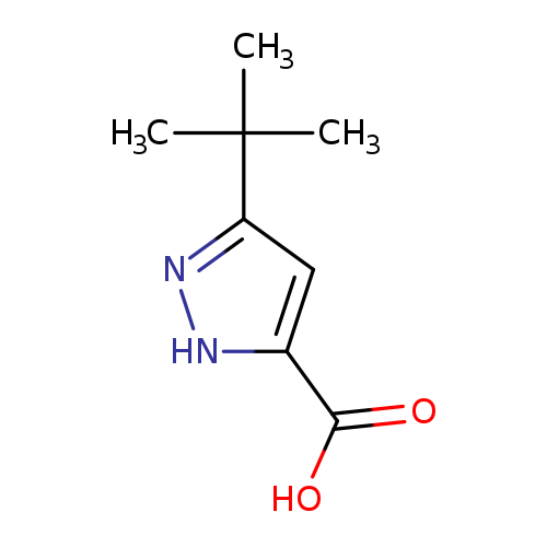 OC(=O)c1[nH]nc(c1)C(C)(C)C