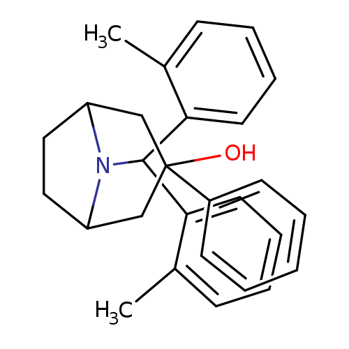 Cc1ccccc1C(c1ccccc1C)N1C2CCC1CC(C2)(O)c1ccccc1