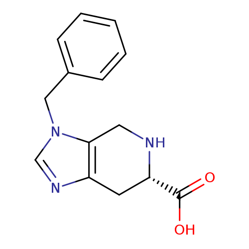 OC(=O)[C@H]1NCc2c(C1)ncn2Cc1ccccc1