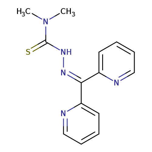 S=C(N(C)C)NN=C(c1ccccn1)c1ccccn1