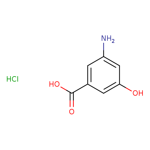 Nc1cc(O)cc(c1)C(=O)O.Cl