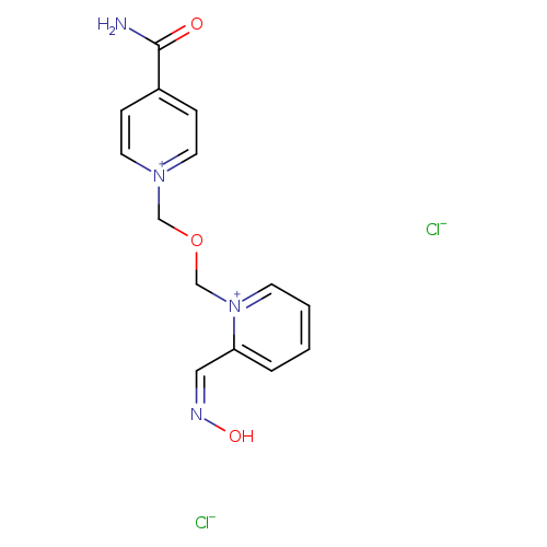 O/N=C\c1cccc[n+]1COC[n+]1ccc(cc1)C(=O)N.[Cl-].[Cl-]