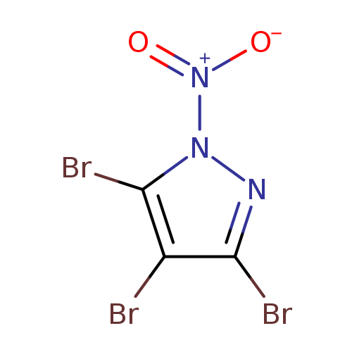 Brc1nn(c(c1Br)Br)[N+](=O)[O-]