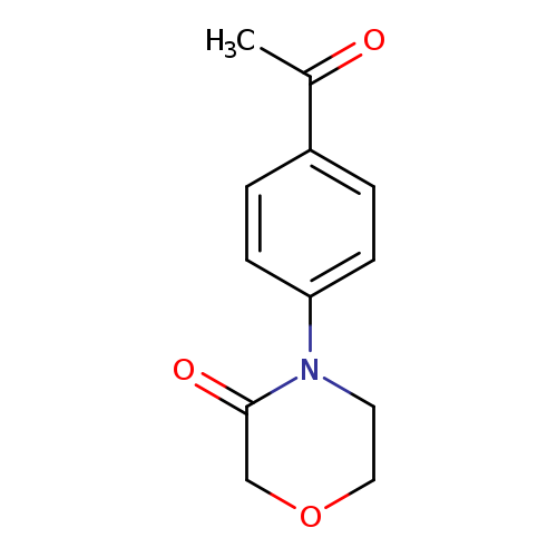 O=C1COCCN1c1ccc(cc1)C(=O)C