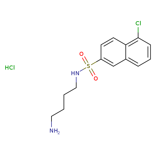 NCCCCNS(=O)(=O)c1ccc2c(c1)cccc2Cl.Cl
