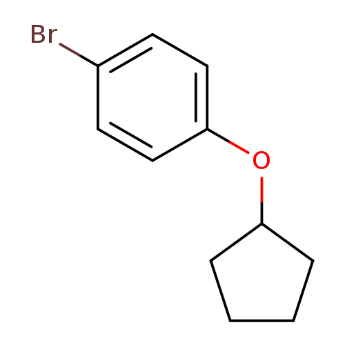 Brc1ccc(cc1)OC1CCCC1