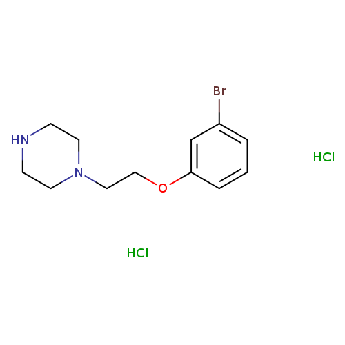 Brc1cccc(c1)OCCN1CCNCC1.Cl.Cl