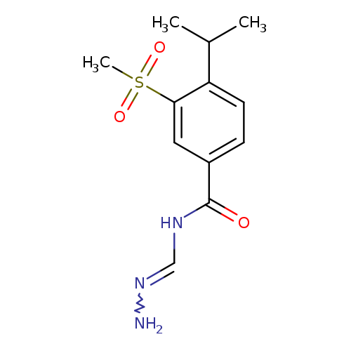 NN=CNC(=O)c1ccc(c(c1)S(=O)(=O)C)C(C)C