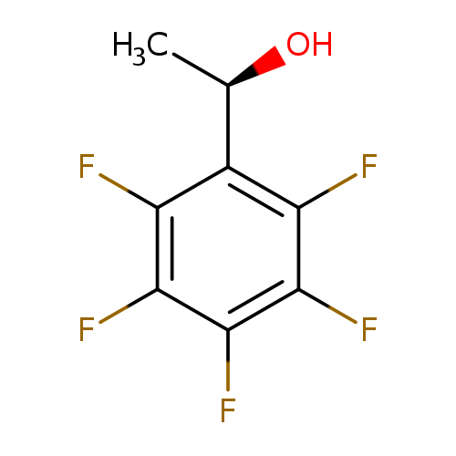 Fc1c(F)c([C@H](O)C)c(c(c1F)F)F