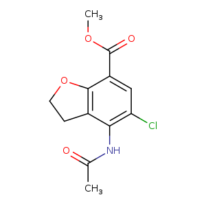 COC(=O)c1cc(Cl)c(c2c1OCC2)NC(=O)C