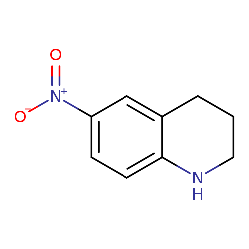 [O-][N+](=O)c1ccc2c(c1)CCCN2