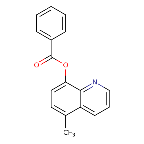 O=C(c1ccccc1)Oc1ccc(c2c1nccc2)C