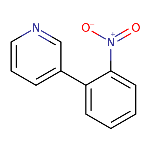 [O-][N+](=O)c1ccccc1c1cccnc1