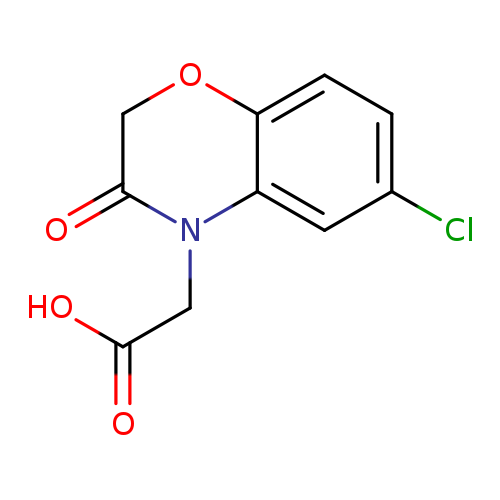 OC(=O)CN1C(=O)COc2c1cc(Cl)cc2