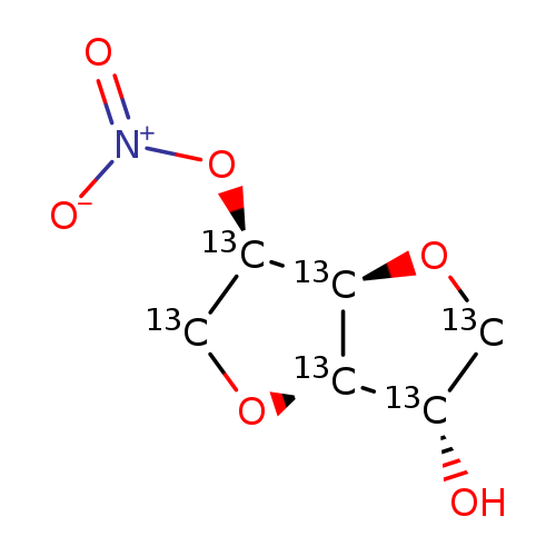 [O-][N+](=O)O[13C@@H]1[13CH2]O[13C@H]2[13C@@H]1O[13CH2][13C@@H]2O