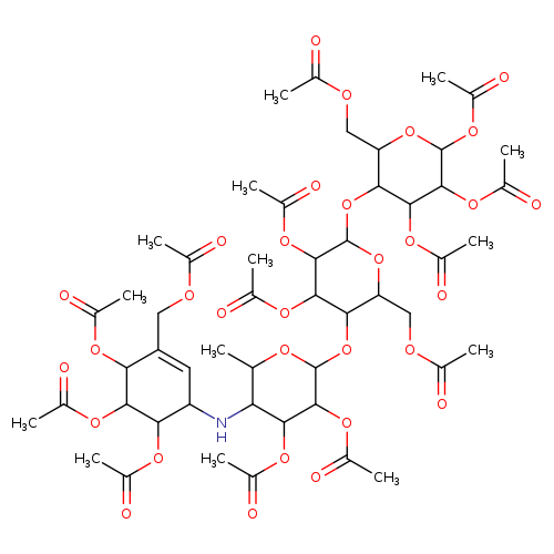 CC(=O)OCC1OC(OC2C(COC(=O)C)OC(C(C2OC(=O)C)OC(=O)C)OC(=O)C)C(C(C1OC1OC(C)C(C(C1OC(=O)C)OC(=O)C)NC1C=C(COC(=O)C)C(C(C1OC(=O)C)OC(=O)C)OC(=O)C)OC(=O)C)OC(=O)C