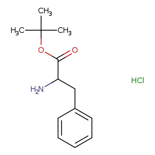 NC(C(=O)OC(C)(C)C)Cc1ccccc1.Cl