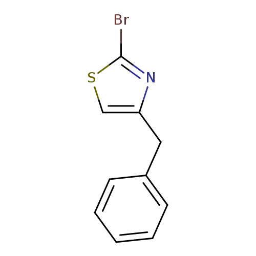 Brc1scc(n1)Cc1ccccc1