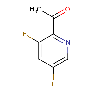 Fc1cnc(c(c1)F)C(=O)C
