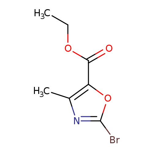 Cc1nc(oc1C(=O)OCC)Br