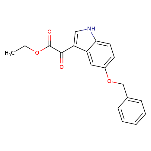 CCOC(=O)C(=O)c1c[nH]c2c1cc(OCc1ccccc1)cc2