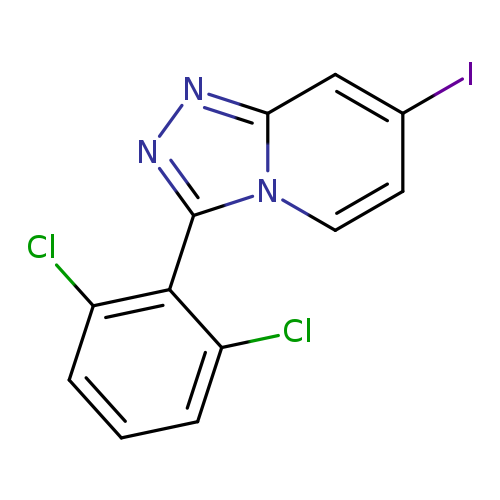 Ic1ccn2c(c1)nnc2c1c(Cl)cccc1Cl
