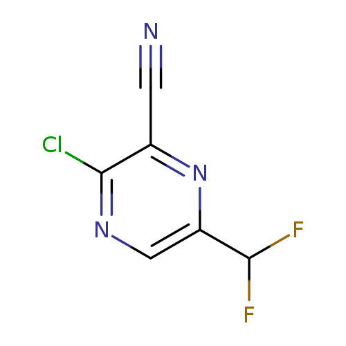 N#Cc1nc(cnc1Cl)C(F)F