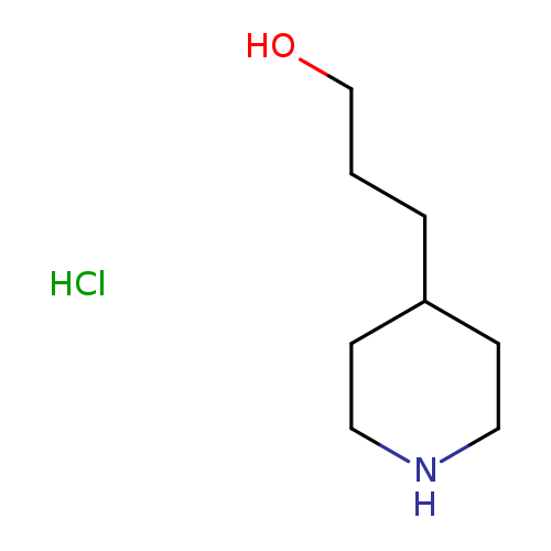 OCCCC1CCNCC1.Cl