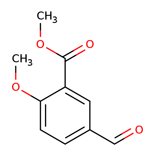 O=Cc1ccc(c(c1)C(=O)OC)OC