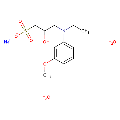 CCN(c1cccc(c1)OC)CC(CS(=O)(=O)[O-])O.O.O.[Na+]