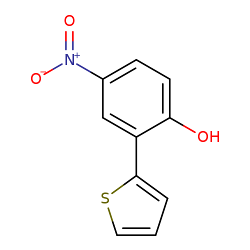 Oc1ccc(cc1c1cccs1)[N+](=O)[O-]