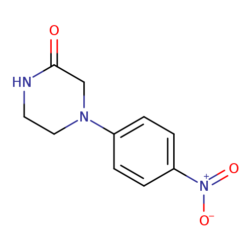 O=C1NCCN(C1)c1ccc(cc1)[N+](=O)[O-]