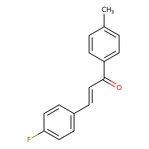 Cc1ccc(cc1)C(=O)/C=C/c1ccc(cc1)F