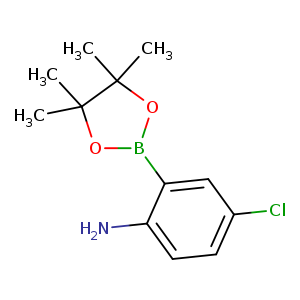 CC1(C)OB(OC1(C)C)c1cc(Cl)ccc1N
