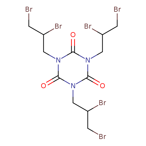 BrCC(Cn1c(=O)n(CC(CBr)Br)c(=O)n(c1=O)CC(CBr)Br)Br