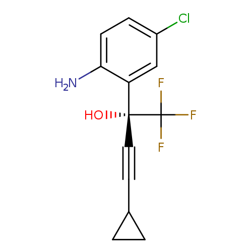 O[C@@](C(F)(F)F)(c1cc(Cl)ccc1N)C#CC1CC1
