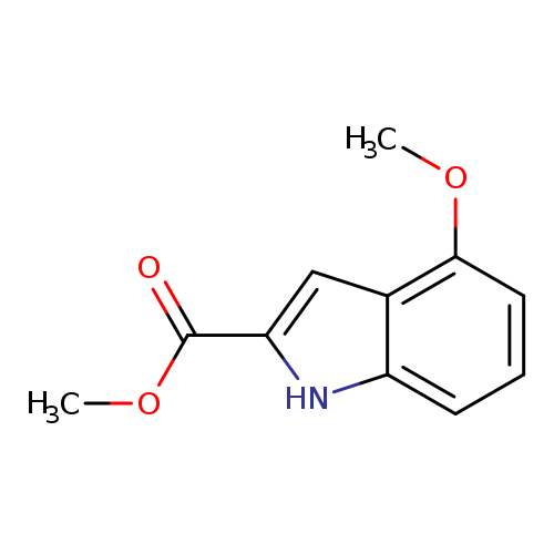 COC(=O)c1[nH]c2c(c1)c(OC)ccc2