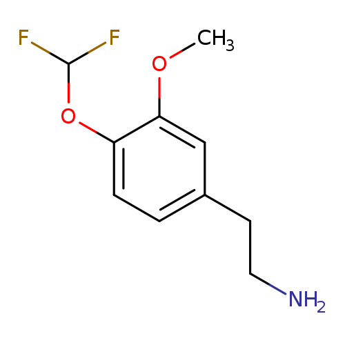 NCCc1ccc(c(c1)OC)OC(F)F