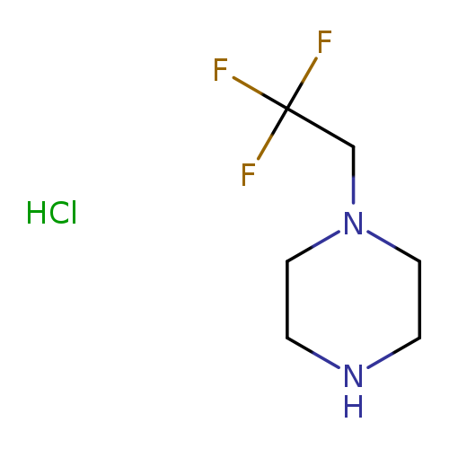 FC(CN1CCNCC1)(F)F.Cl