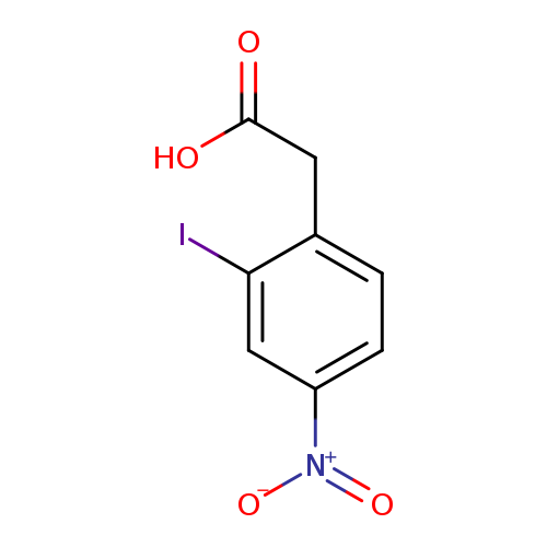 OC(=O)Cc1ccc(cc1I)[N+](=O)[O-]