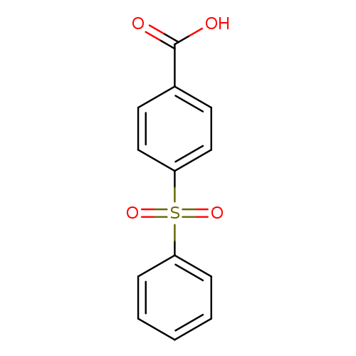 OC(=O)c1ccc(cc1)S(=O)(=O)c1ccccc1