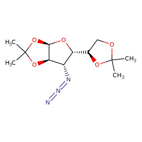 [N-]=[N+]=N[C@H]1[C@H](O[C@H]2[C@@H]1OC(O2)(C)C)[C@H]1COC(O1)(C)C