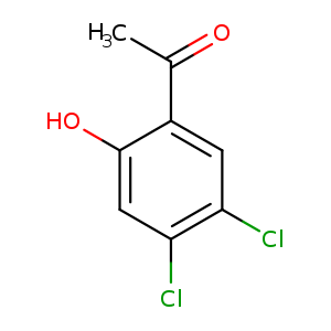 CC(=O)c1cc(Cl)c(cc1O)Cl
