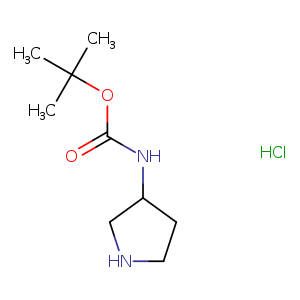 O=C(OC(C)(C)C)NC1CNCC1.Cl