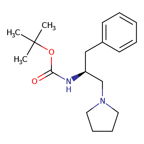 O=C(OC(C)(C)C)N[C@@H](Cc1ccccc1)CN1CCCC1