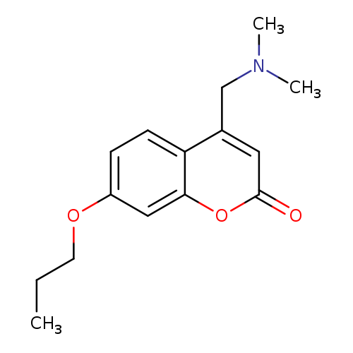 CCCOc1ccc2c(c1)oc(=O)cc2CN(C)C